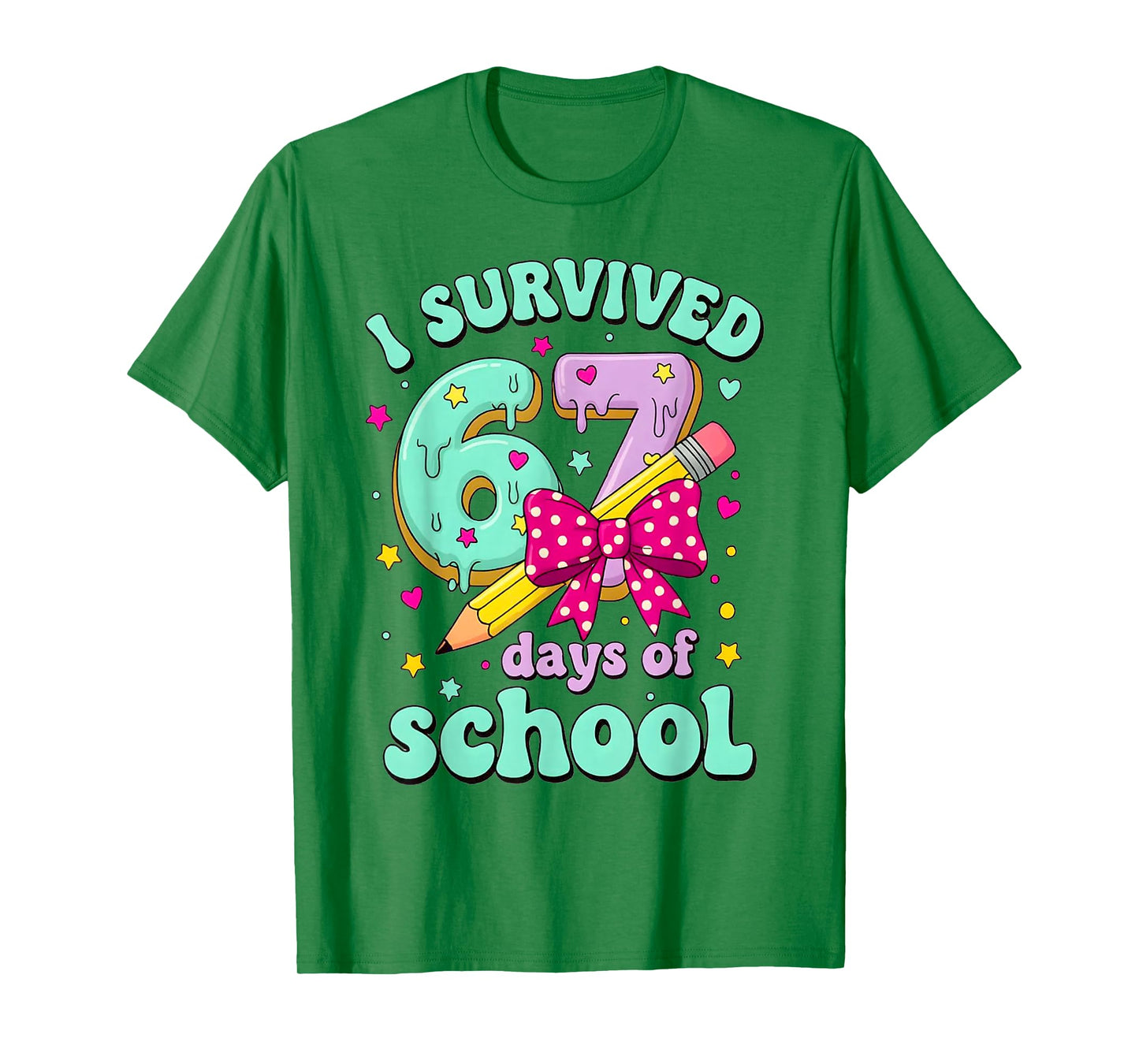 I Survived 67 Day of School for Teachers and Students T-Shirt