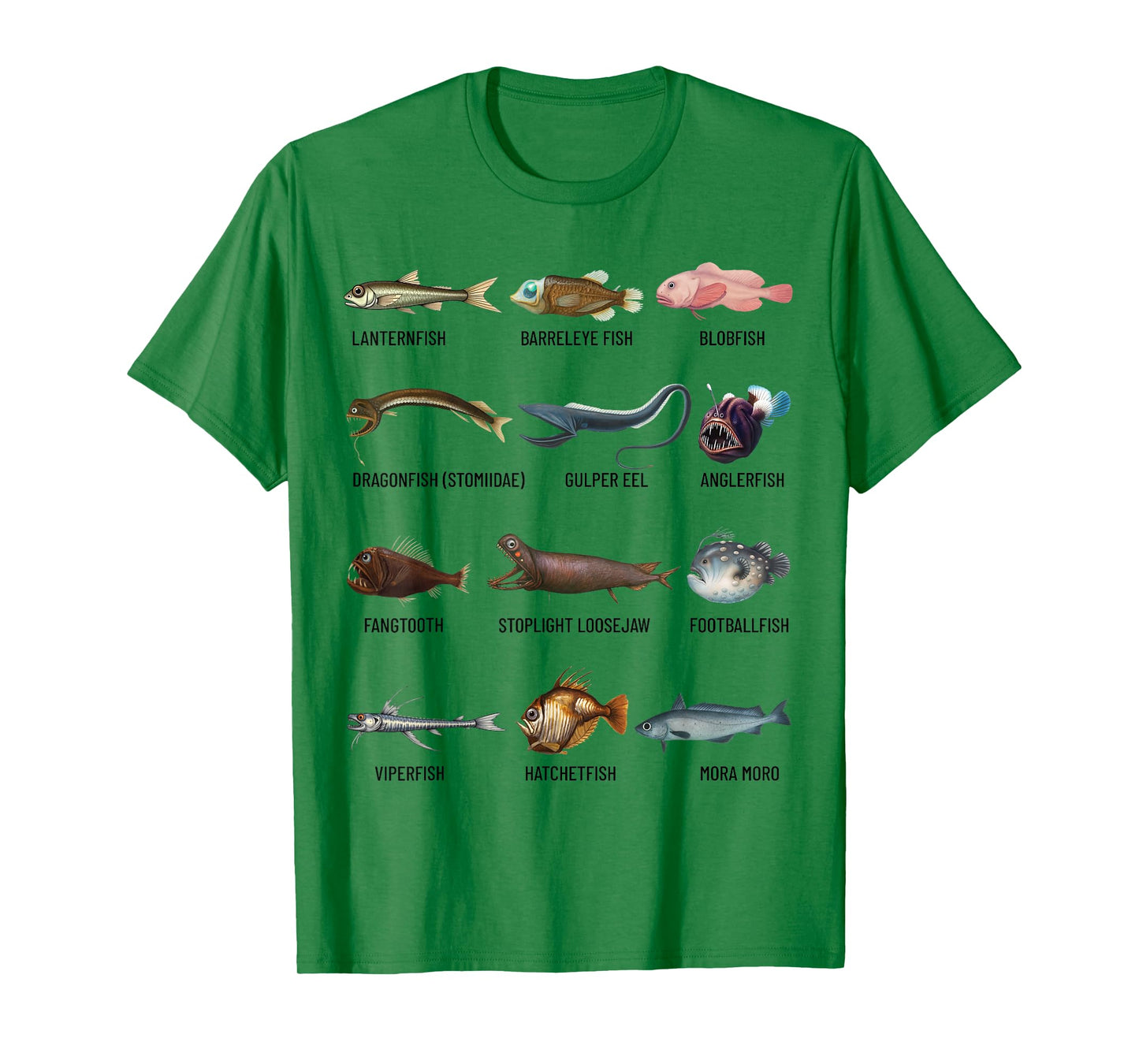 Deep Sea Fish Ocean Biology & Marine Science Educational T-Shirt