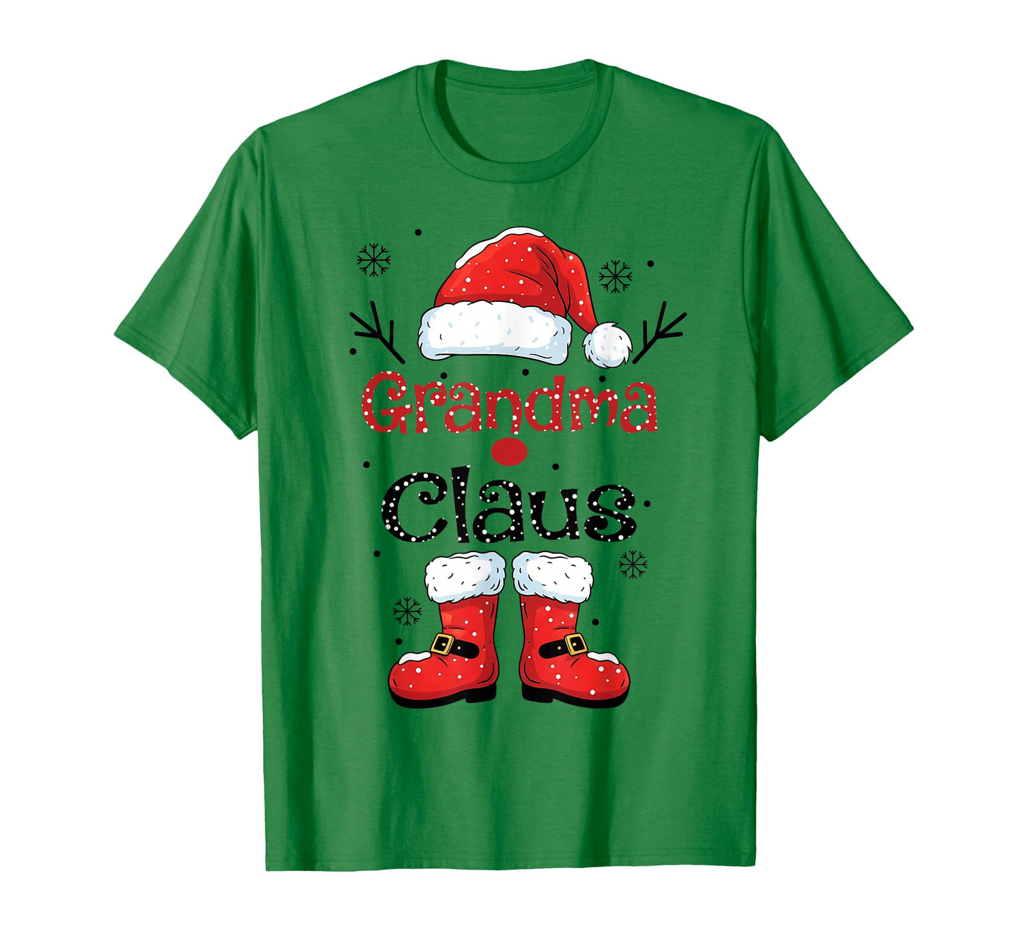 Grandma Claus Christmas Costume Pajama Family Matching T-Shirt