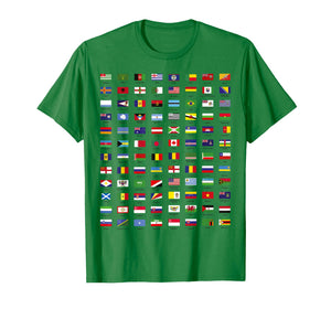 All Countries Flags of The World 287 Flag Trip International T-Shirt