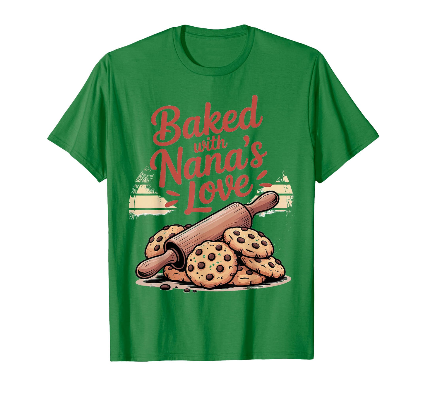 Baked with Nana's Love Rolling Pin Cookie Design T-Shirt