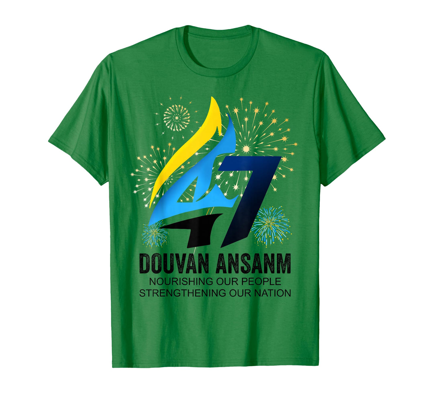 47th St. Lucia Independence Day, Douvan Ansanm Anniversary T-Shirt