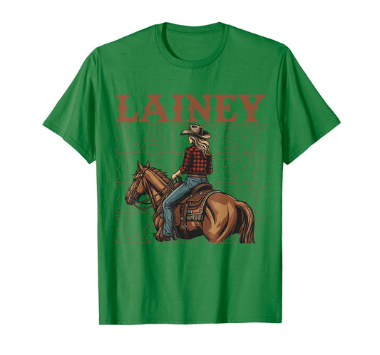 Retro Lainey Name Girl Personalized | Lainey Cowgirl T-Shirt