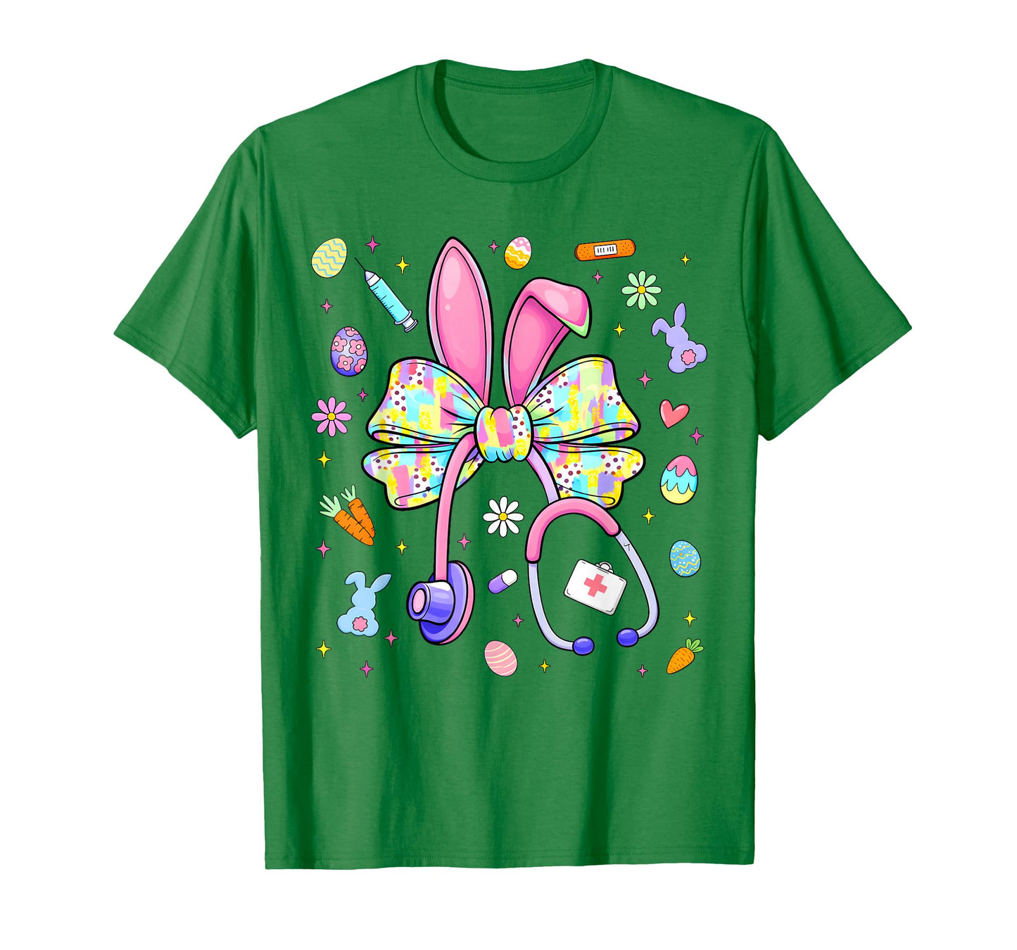 Rabbit Bunny CNA ICU Coquette Easter Nurse Men Women T-Shirt