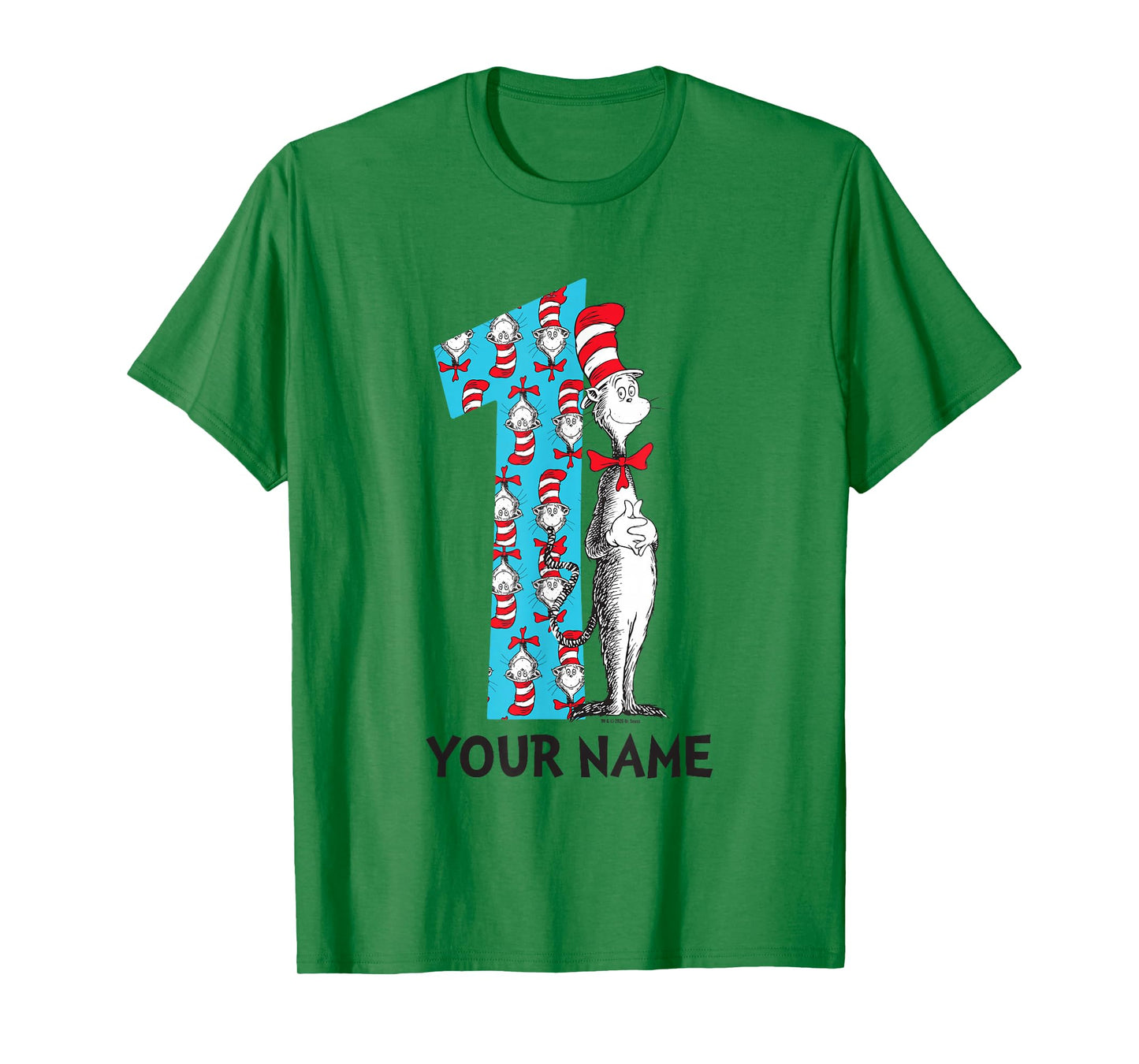 Cat in The Hat Customizable Name 1st Birthday Celebration
