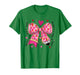 Coquette Bow Leopard Hearts Valentine Day Women Girl Girly T-Shirt