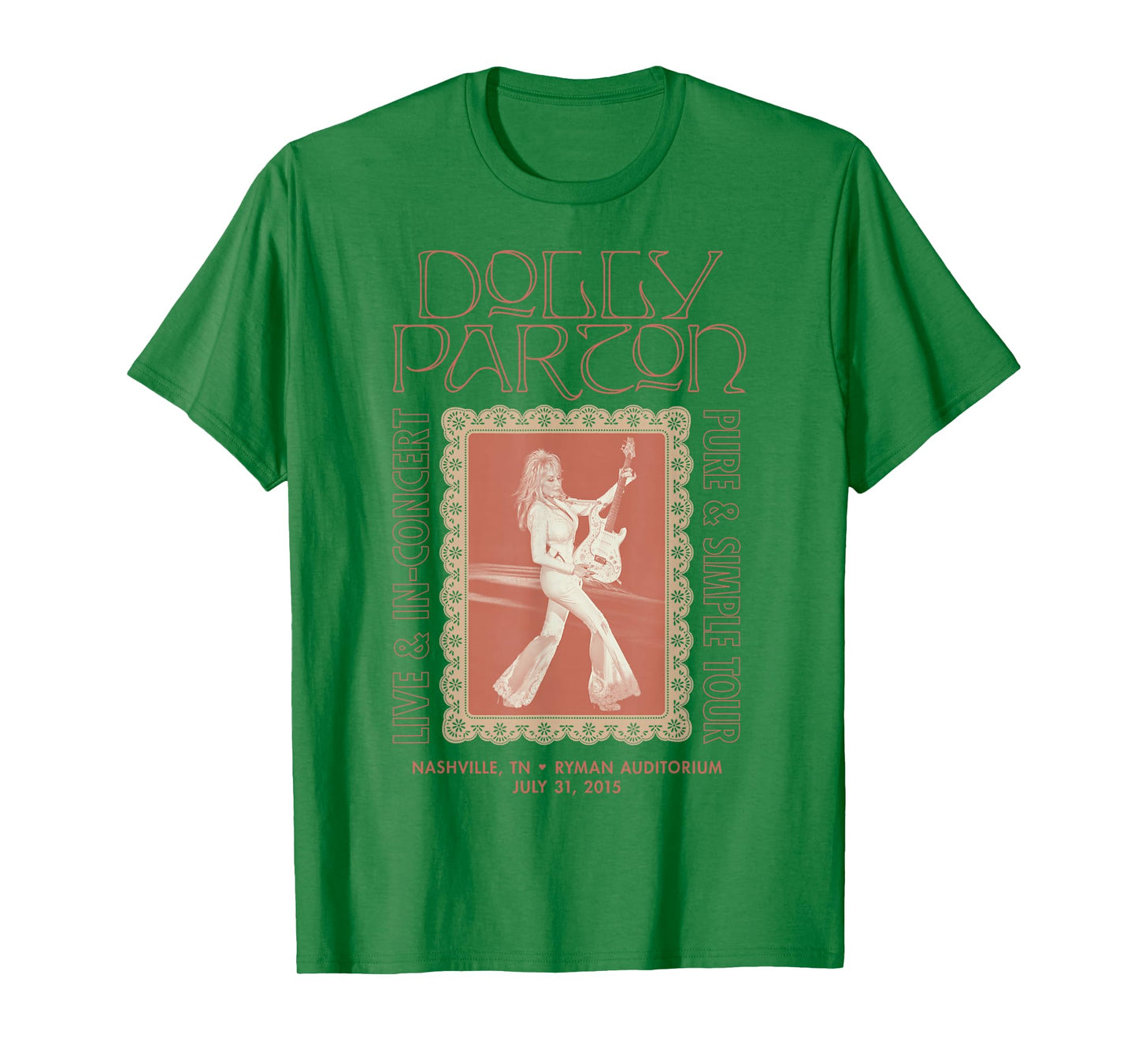 Dolly Parton Live & in-Concert Pure & Simple Tour Nashville T-Shirt