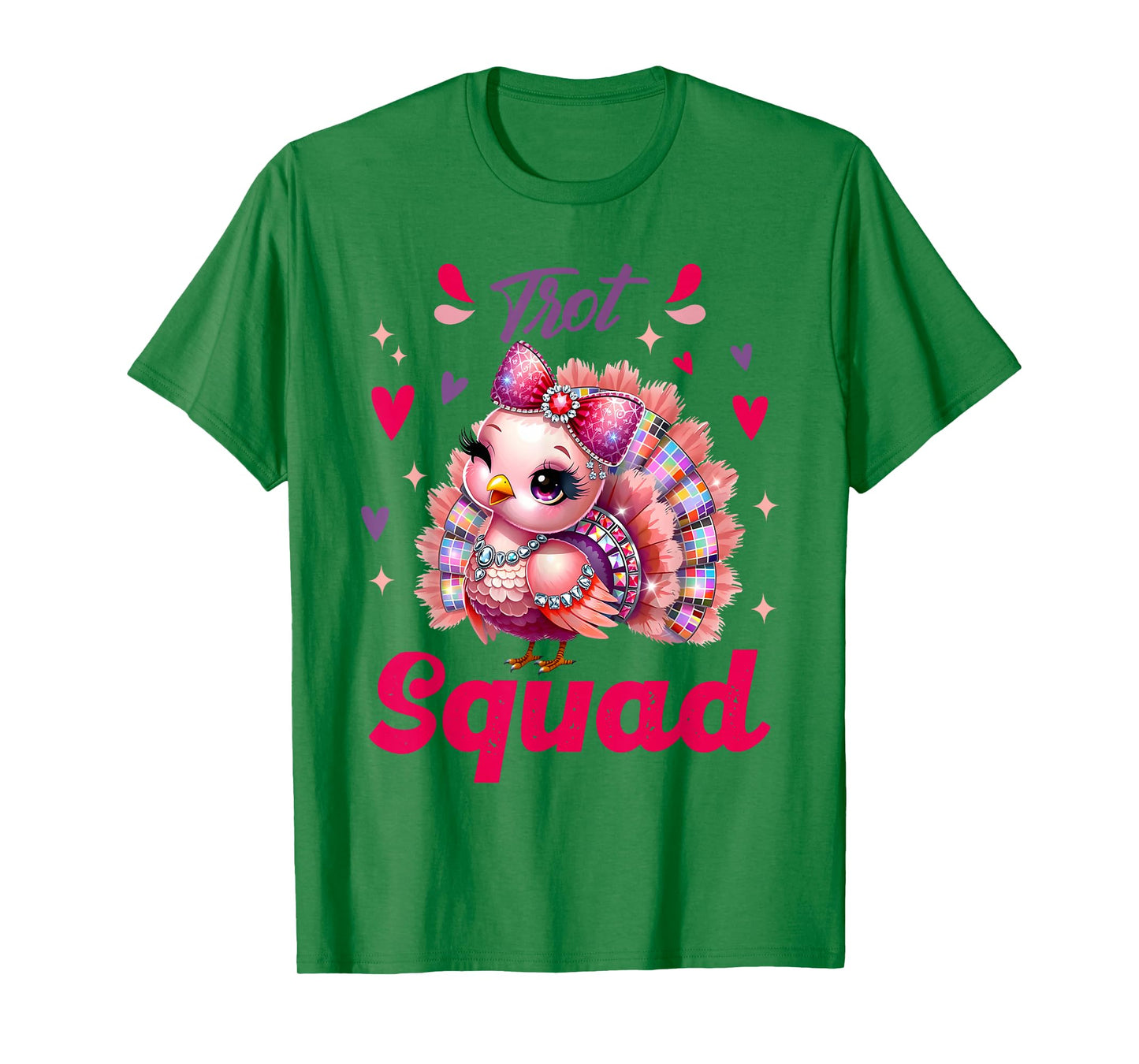 Thanksgiving Turkey Trot Squad 2025 Cute Girl Women Kids T-Shirt