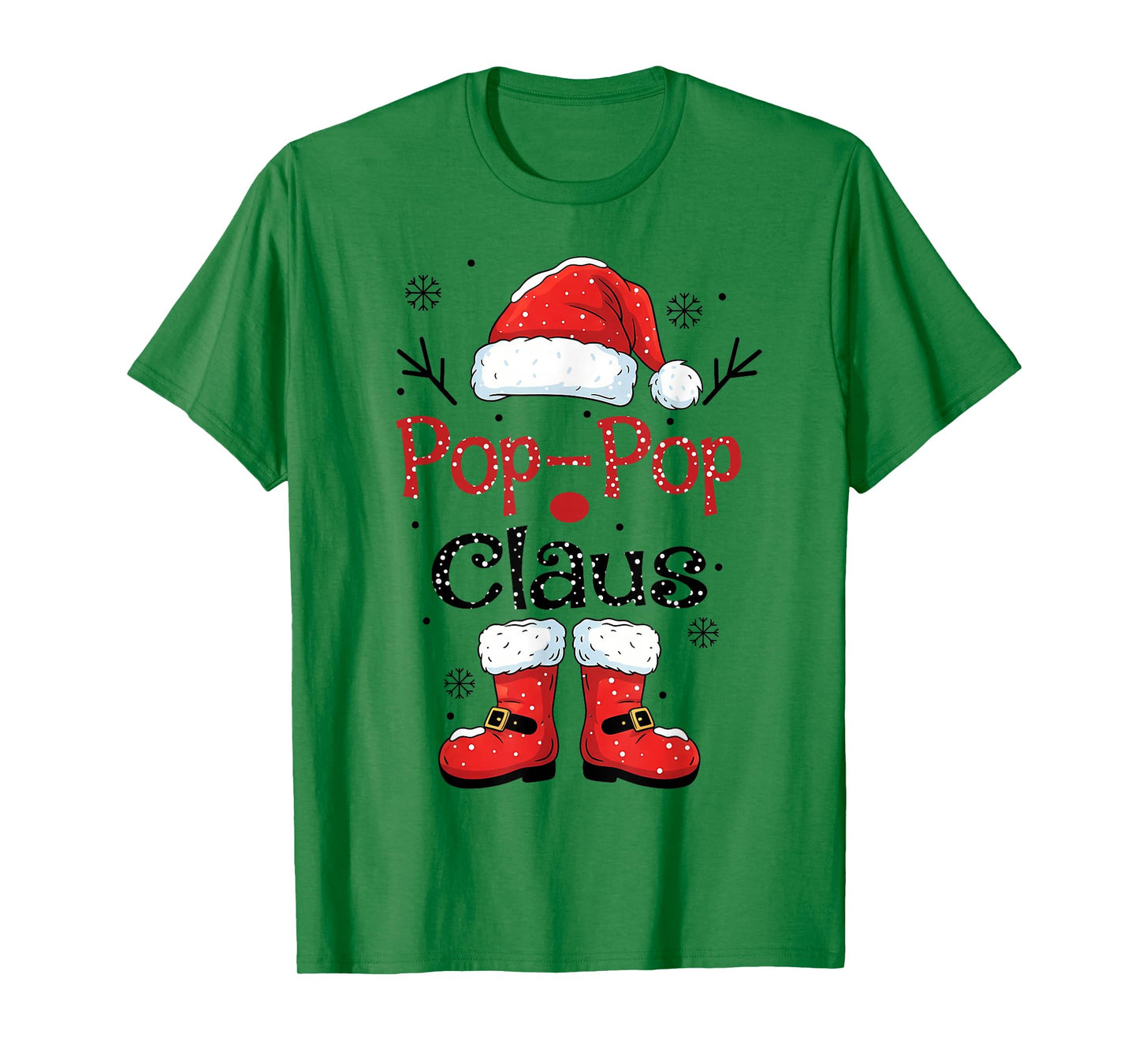 Pop-Pop Claus Christmas Costume Pajama Family Matching T-Shirt
