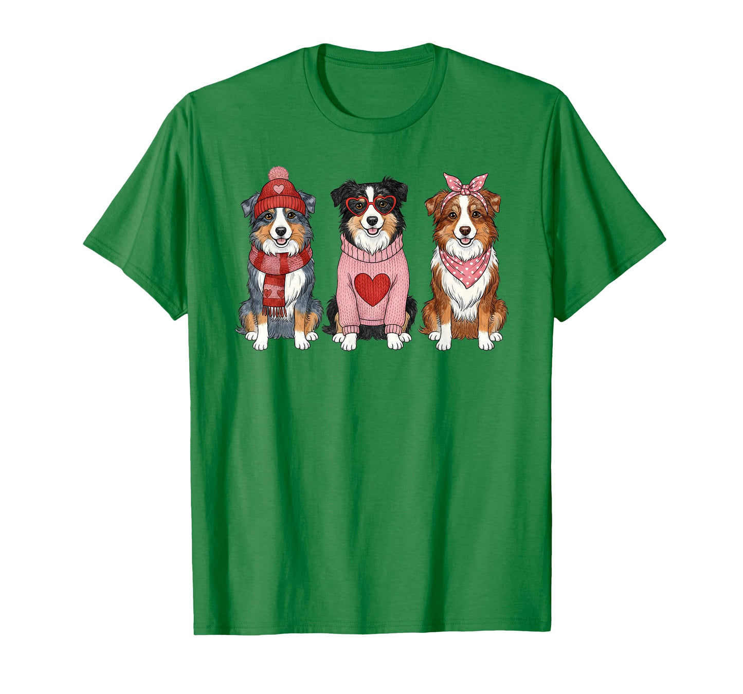 Cute Australian Shepherd Valentine Aussie Dog T-Shirt