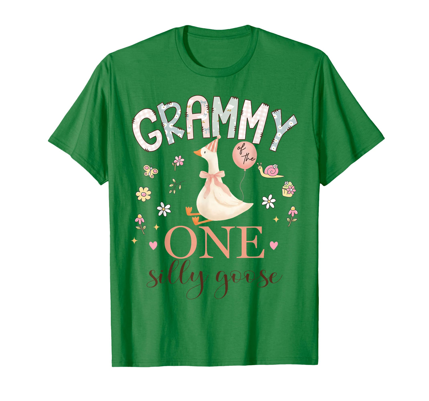 Grammy of The One Silly Goose 1st Birthday Girl Matching T-Shirt