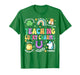 Funny Teaching Lucky Charms Teacher Groovy St Patricks Day T-Shirt