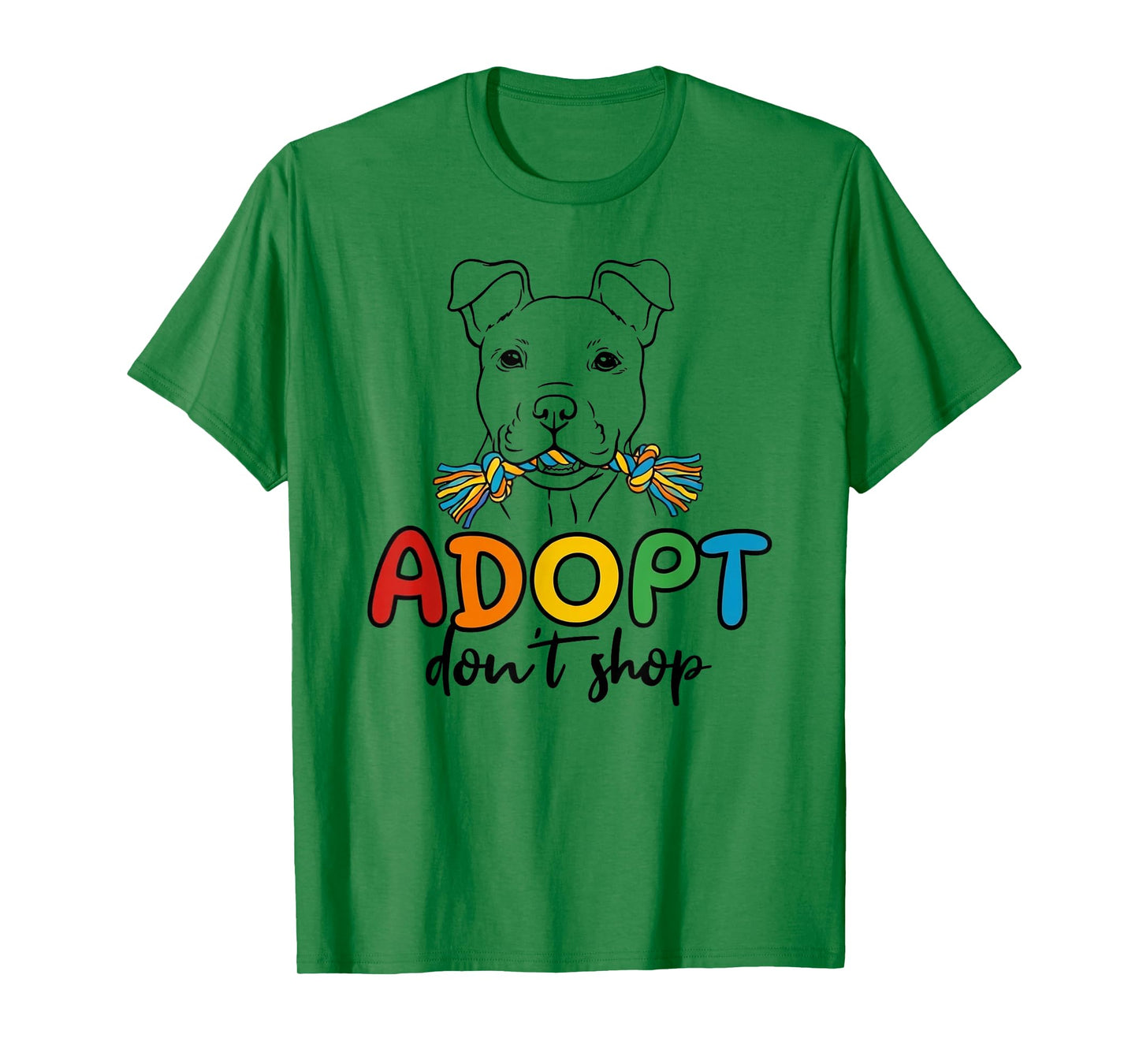 Adopt Don't Shop Rescue Awareness, Colorful Cute Rescue T-Shirt