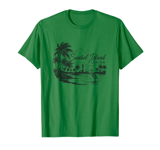 Sanibel Island Florida Artwork Design T-Shirt