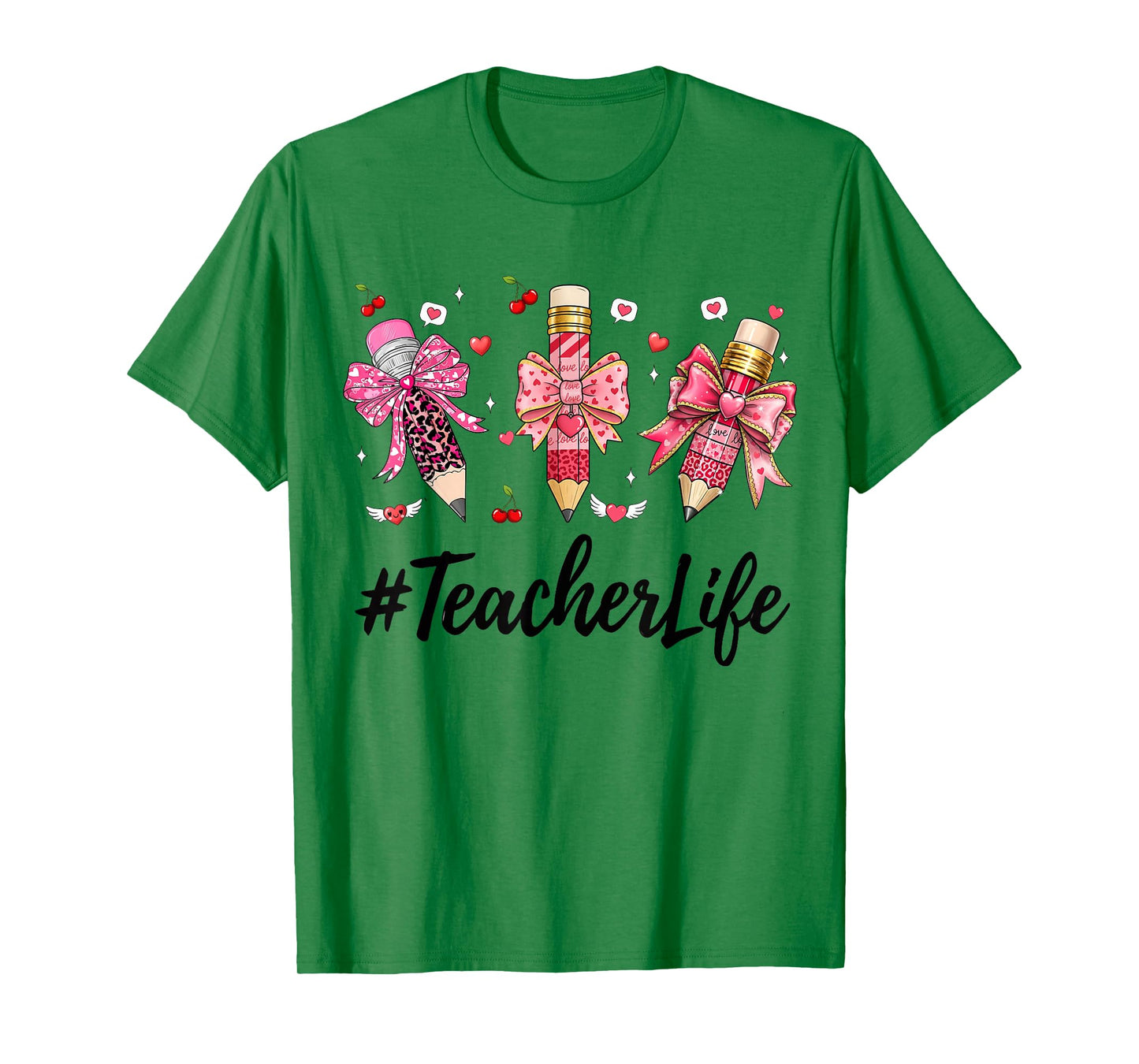 Teacher Valentine Coquette Bow Teacher Valentines Day T-Shirt