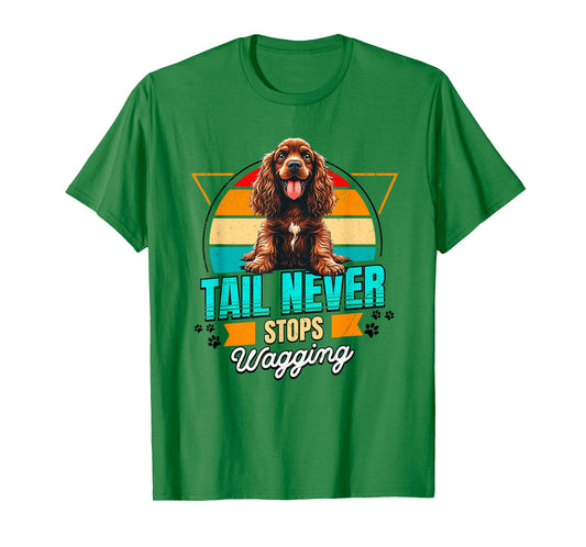 English Cocker Spaniel Lover Funny Cocker Spaniel Retro T-Shirt