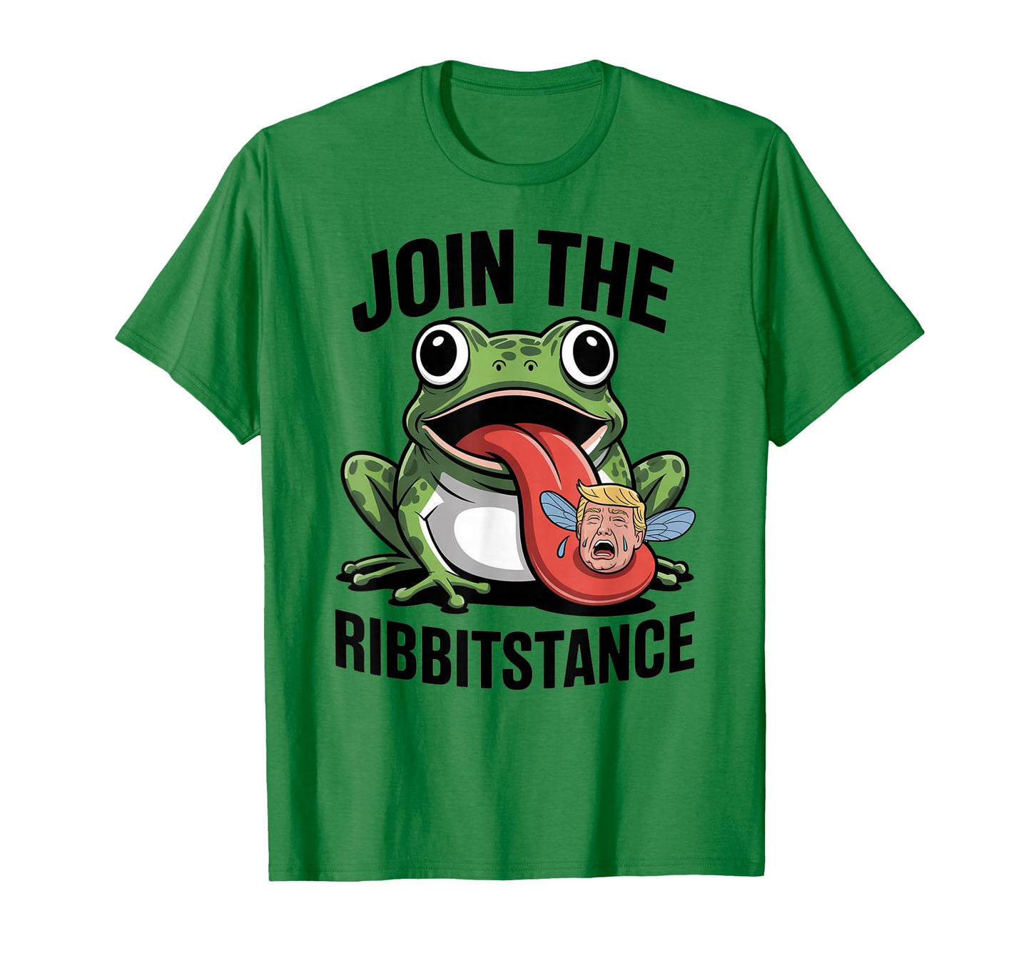 Resistance Frog Funny No Kings Protest Resist Ribbitstance T-Shirt