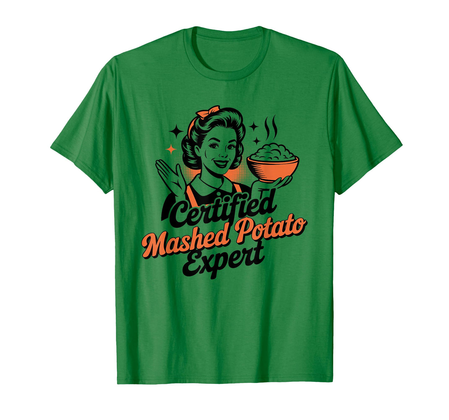 Funny Certified Mashed Potato Expert for Sweet Potato Lovers T-Shirt