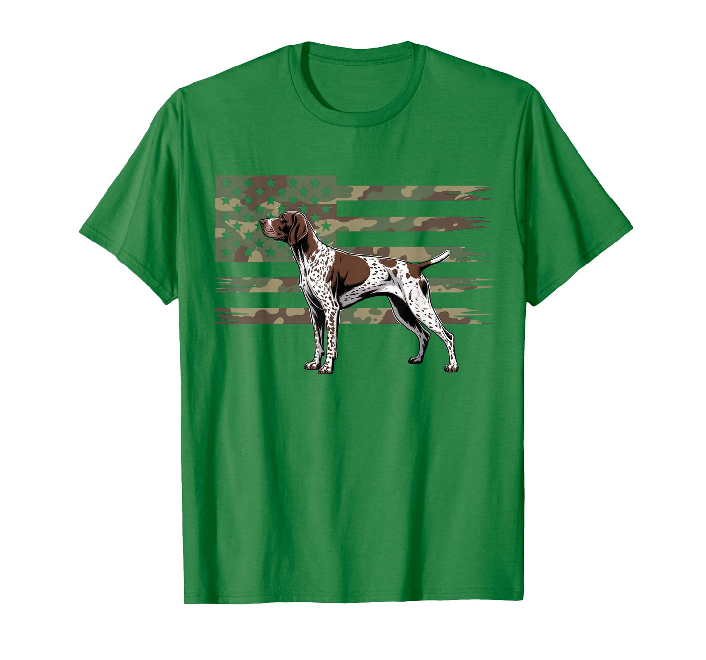 German Shorthaired Pointer Camouflage American Dogs Lovers T-Shirt