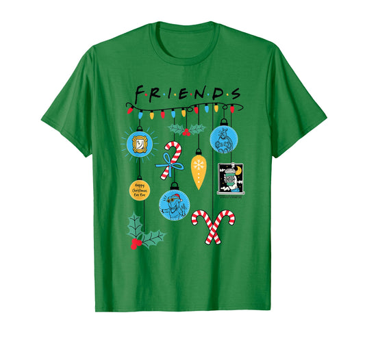 Friends Christmas Ornaments Funny 90's TV Show T-Shirt