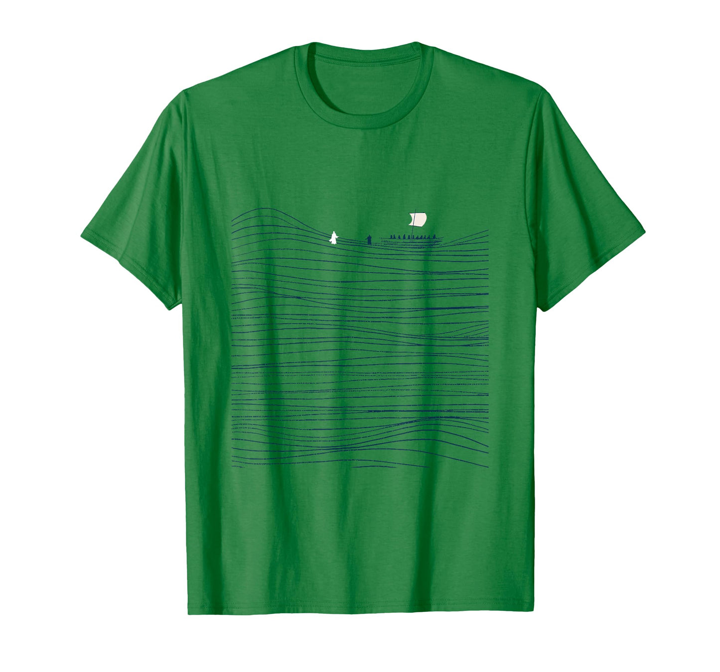 Jesus and Peter Walk On Water Bible Faith Men Women T-Shirt