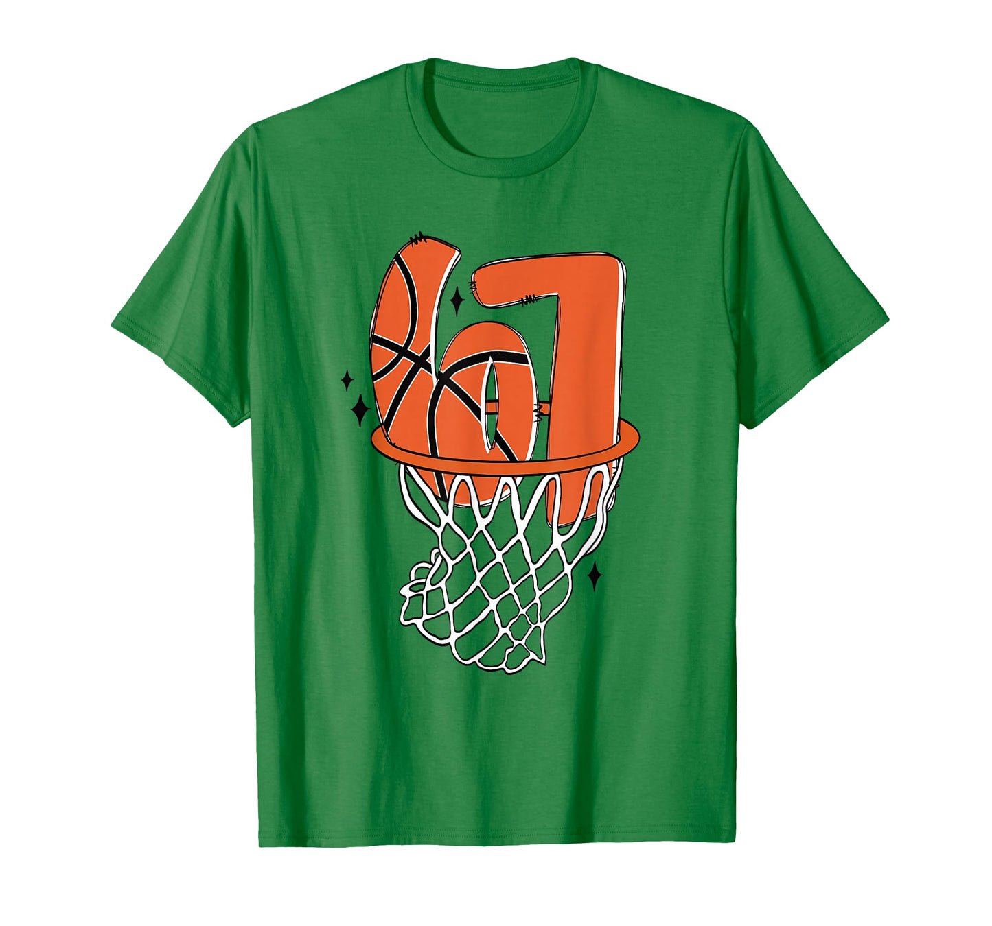 67 Basketball Six Seven 6 7 Meme Funny 67 Basketball T-Shirt