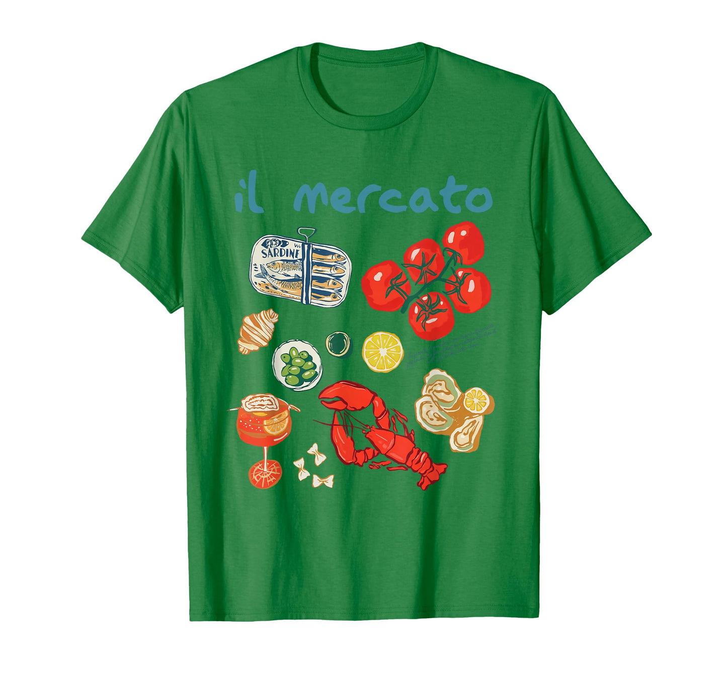Il Mercato Italian Summer Sardines Lobster Tomato il marcato T-Shirt