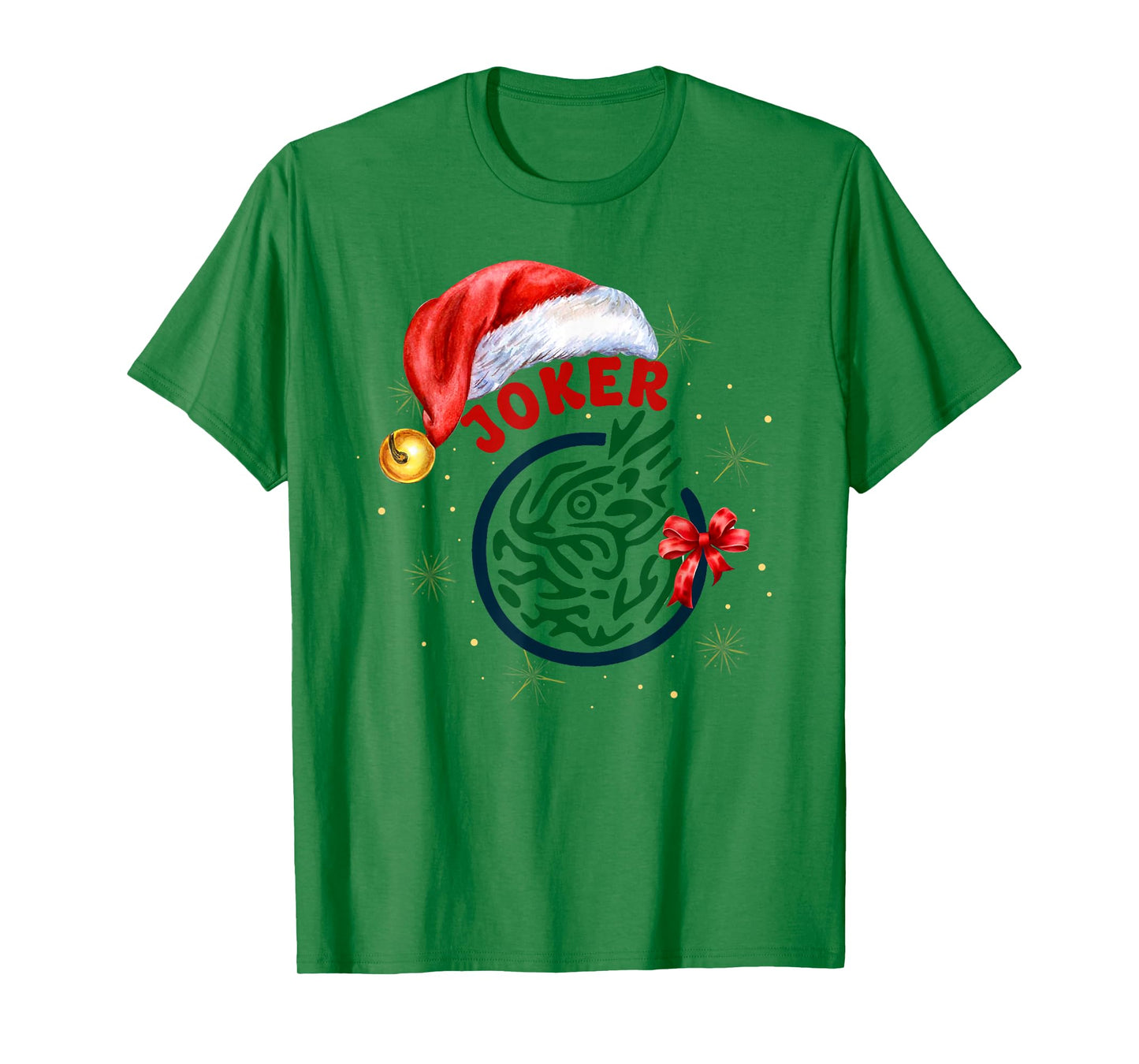 Christmas Chinese Mah Jong Joker Tile Bow Mahjong Costume T-Shirt