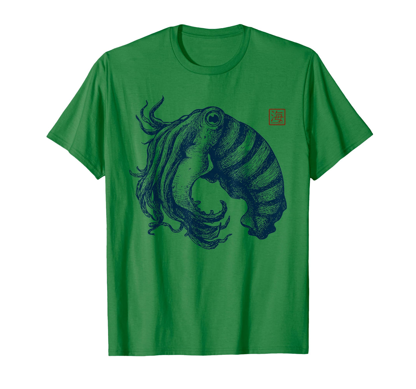 Mystic Cuttlefish, Japanese-Ocean-Spirit T-Shirt