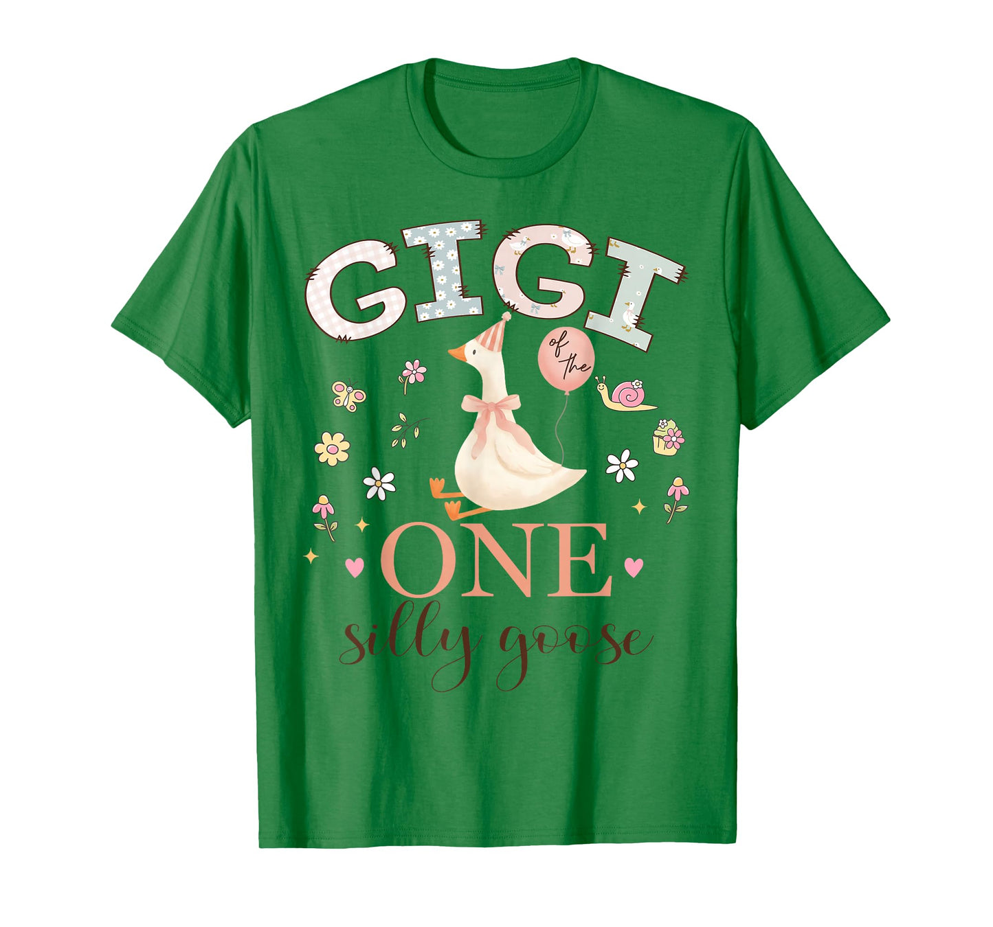 Gigi of The One Silly Goose 1st Birthday Girl Matching T-Shirt