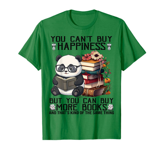 Teacher Bookworm Book Lover Panda Reading Book Librarian Tee T-Shirt