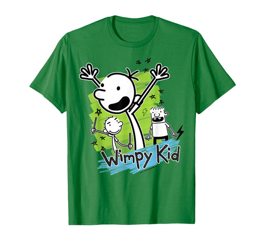 Diary of a Wimpy Kid Greg Heffley Cartoon Stick Characters T-Shirt