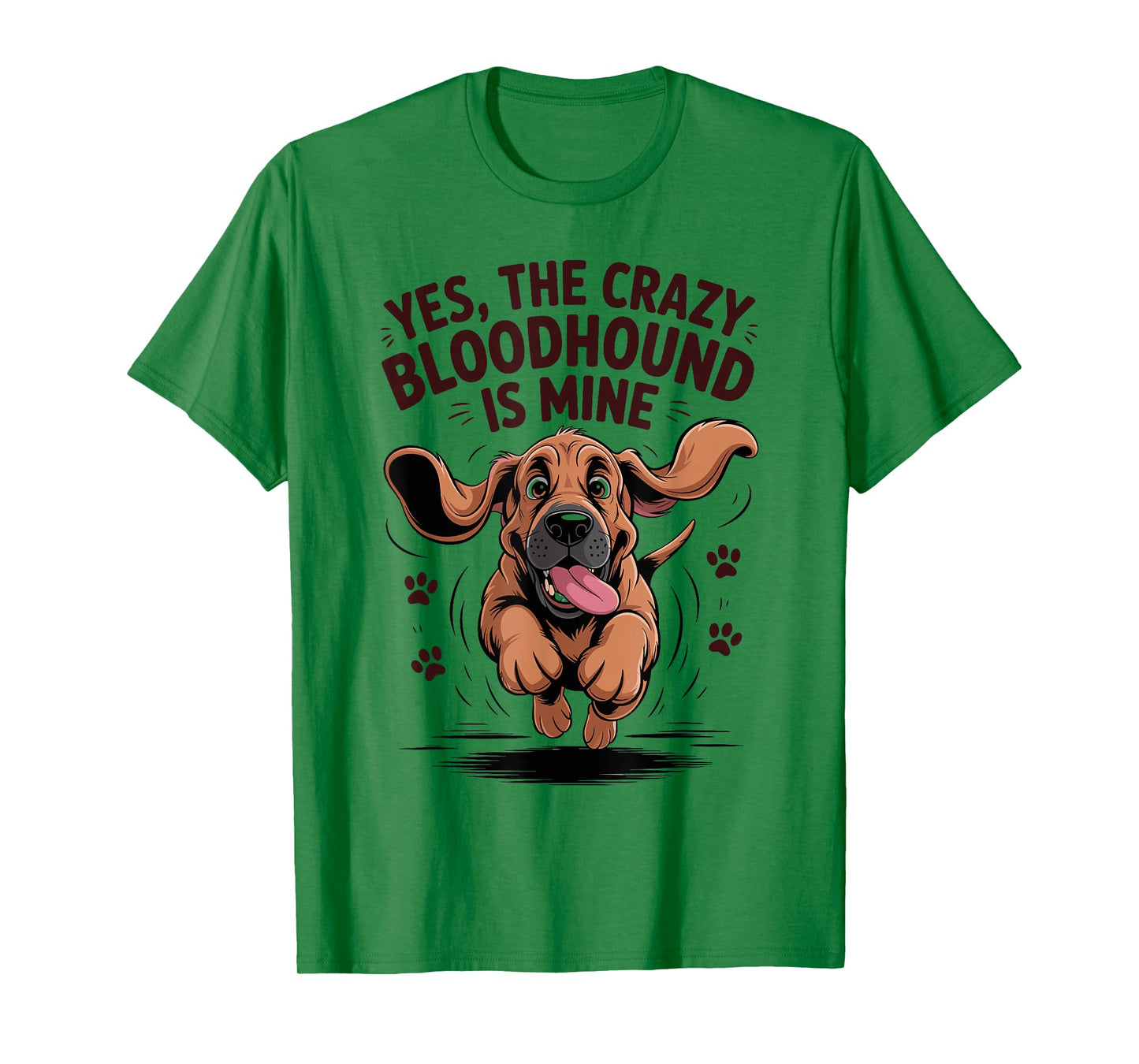 Bloodhound Breed Cute Pet Dog Lover Cartoon Funny Bloodhound T-Shirt
