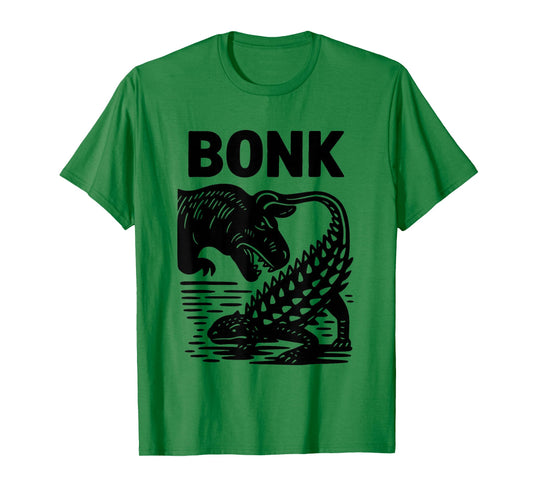 Funny Bonk Dinosaur Prehistoric Humor, Ankylosaurus Dino T-Shirt