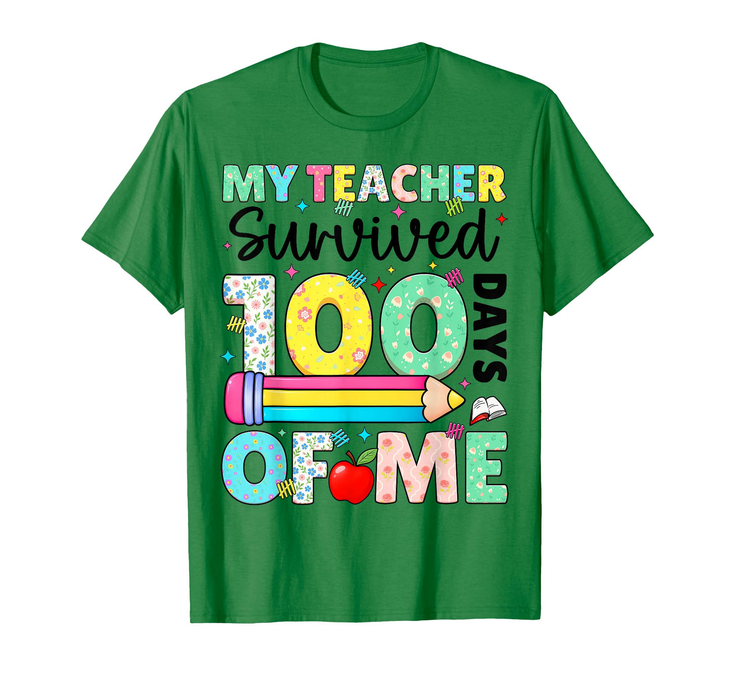 My Teacher Survived 100 Day of Me 100th Day Boy Girl T-Shirt