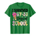 I Survived 67+33 Day of School Teacher 100 Days of School T-Shirt