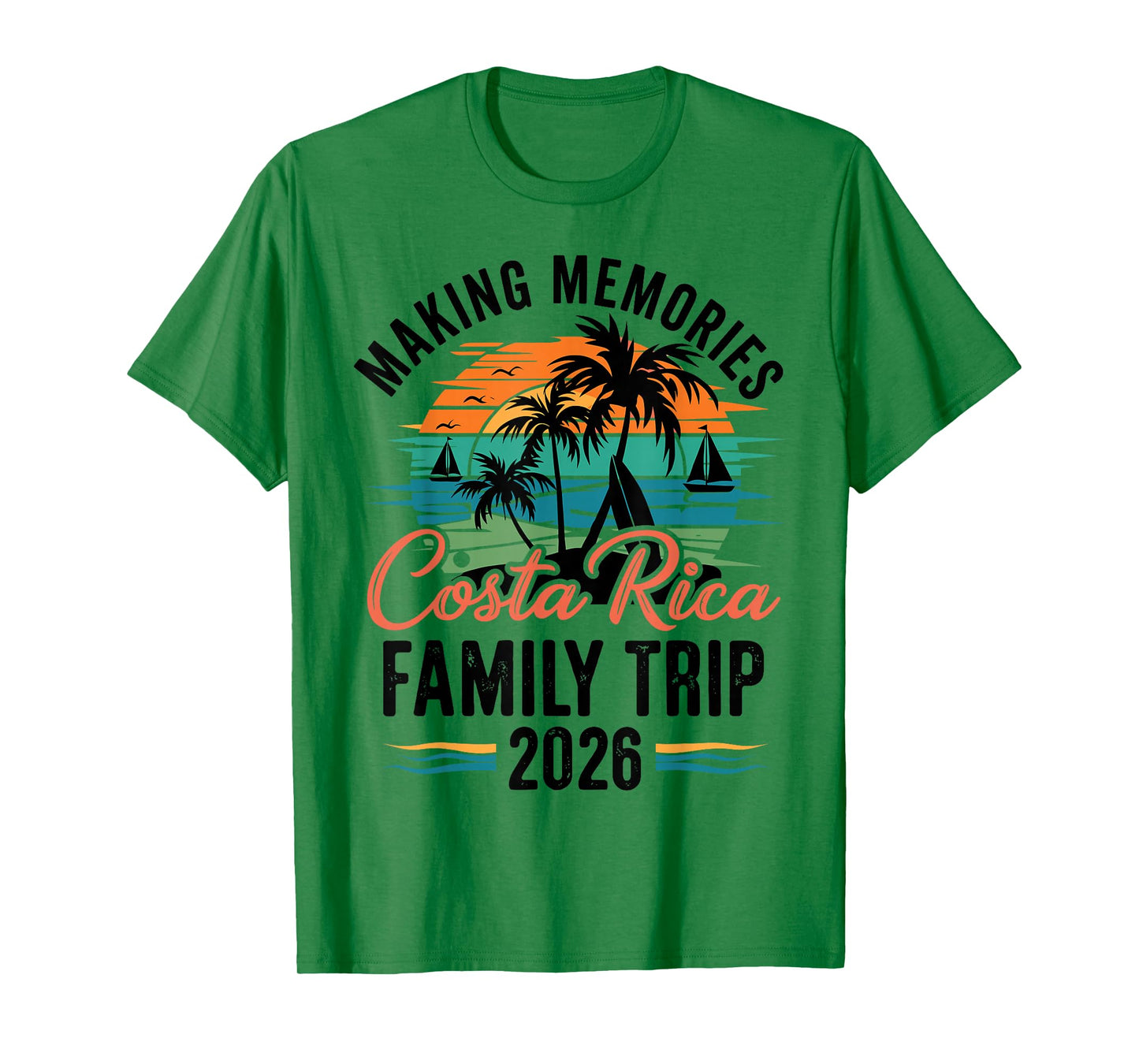 Costa Retro Rica Family Trip Matching Vacation Squad 2026 T-Shirt