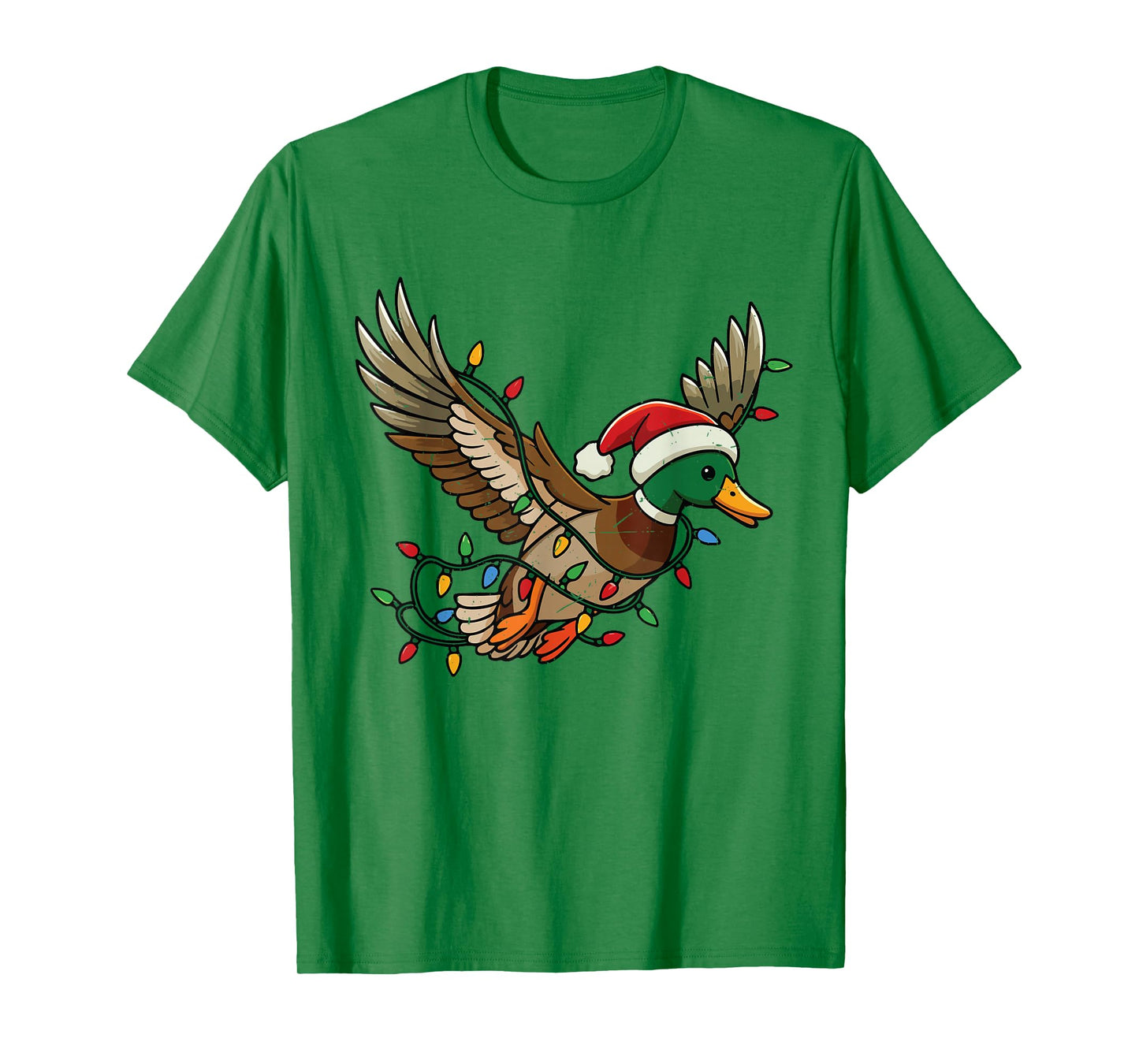 Mallard Duck Light Christmas Hunting Pajama Toddler Boy Men T-Shirt