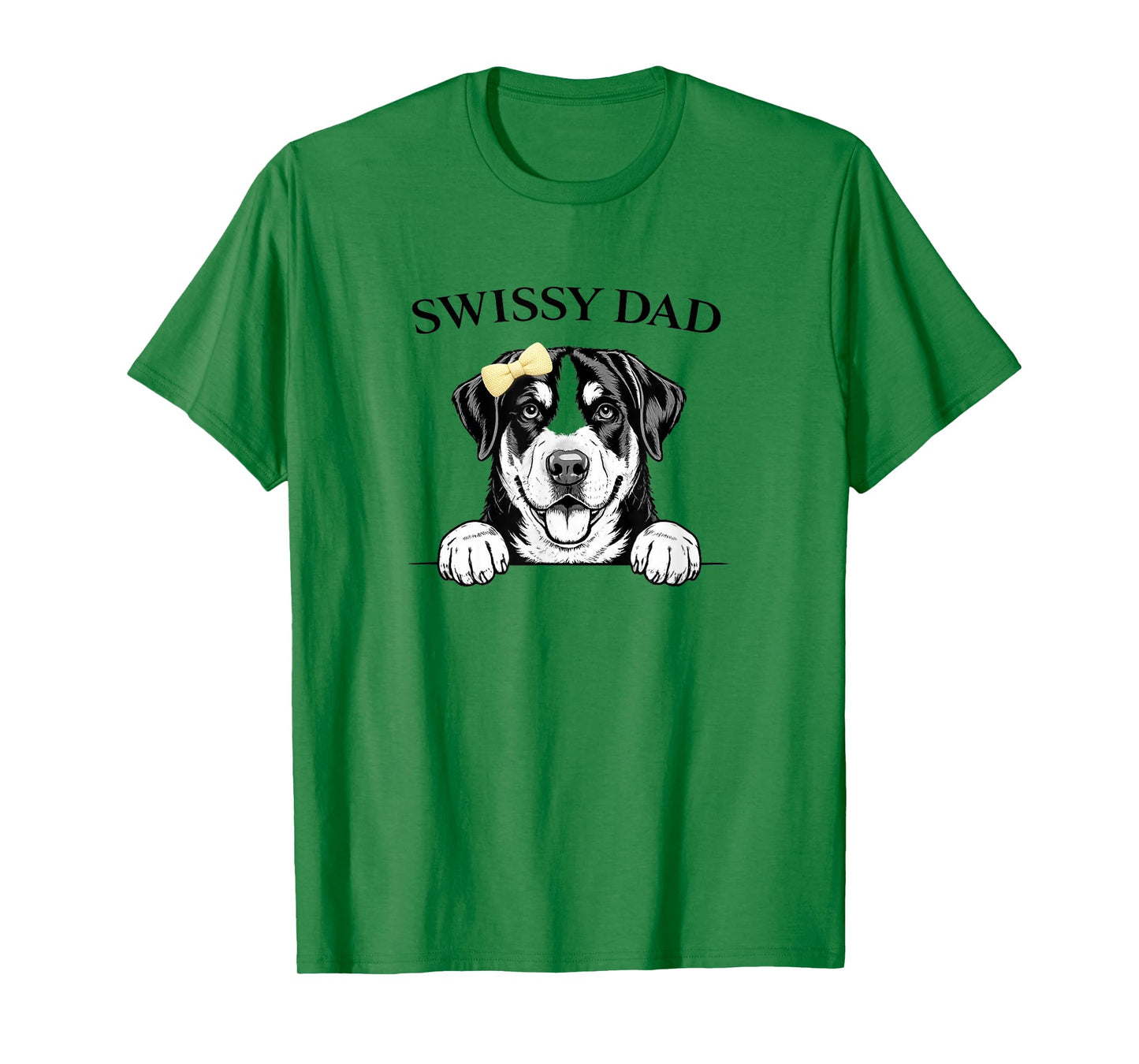 Greater Swiss Mountain Dog Swissy Dad Tee T-Shirt