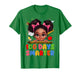 100 Days of School Shirt Black Girl Kids 100th Day of School T-Shirt