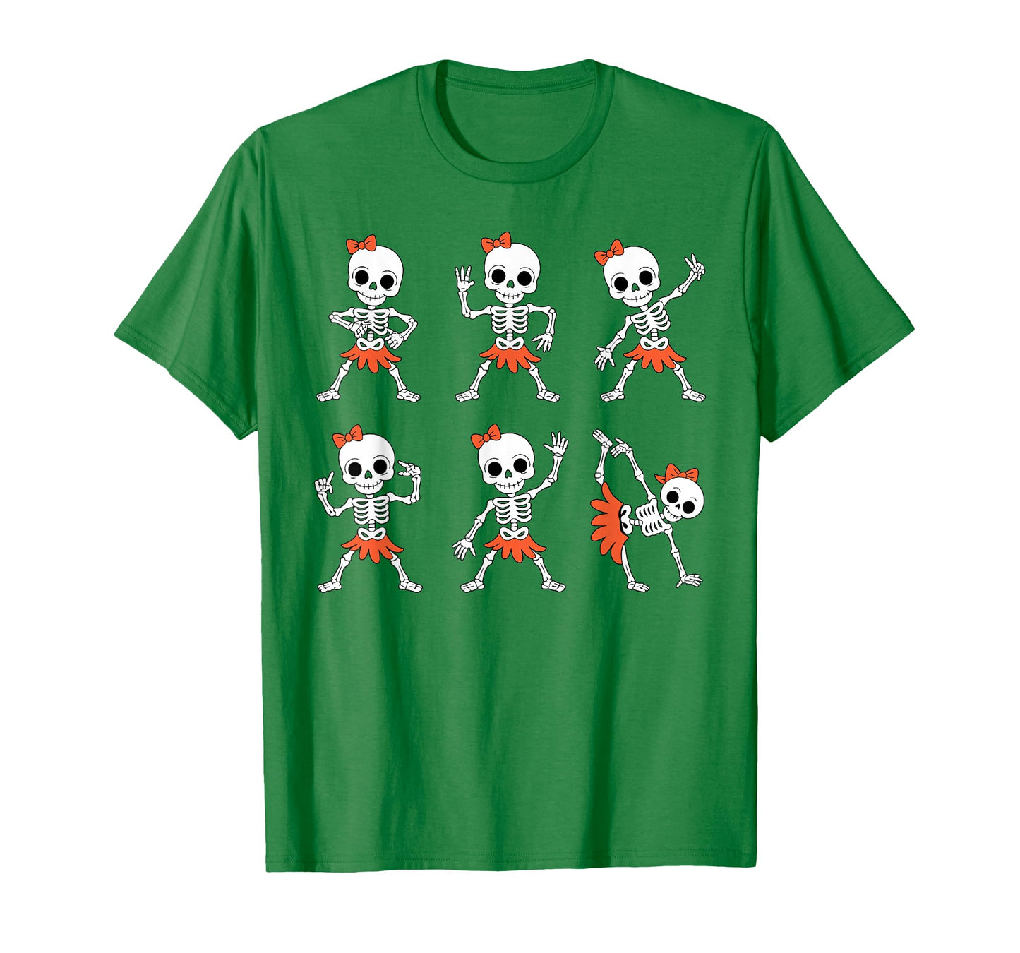 Dancing Skeleton Dance Girls Kids Toddlers Halloween Costume T-Shirt