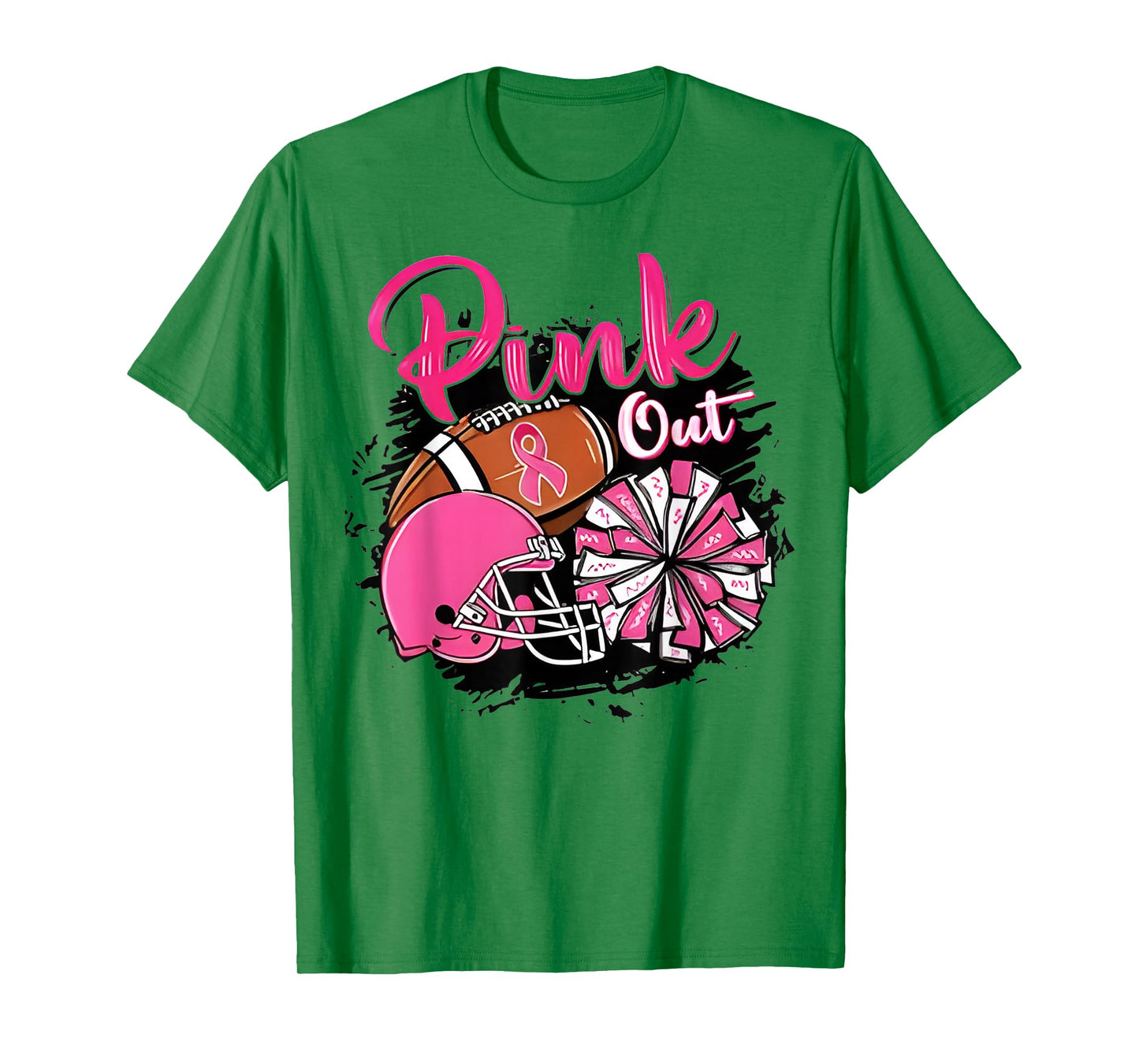Pink Out Tackle Breast Cancer Awareness American Football T-Shirt