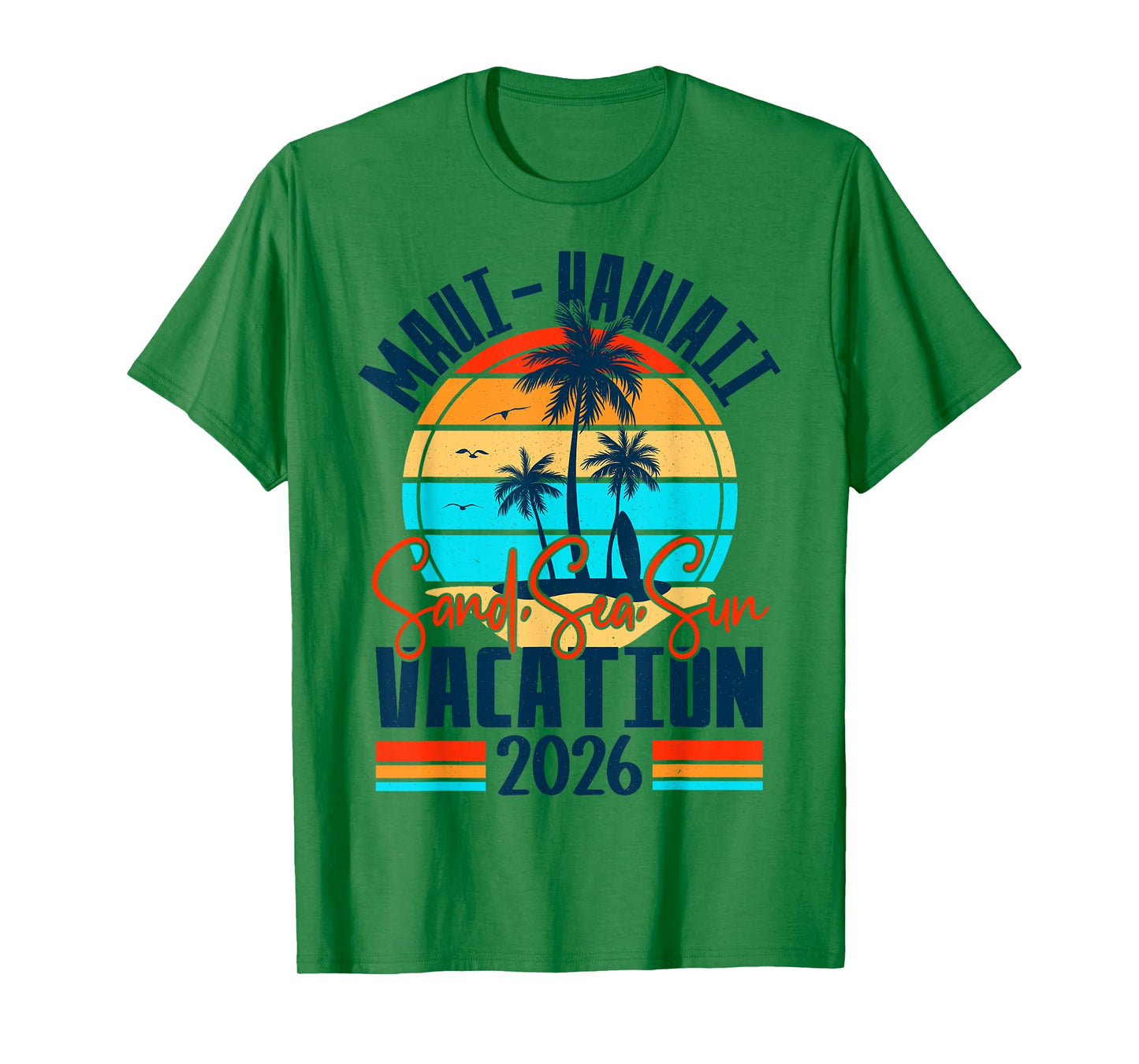 Maui Hawaii 2026 Vacation Souvenir Matching Family Group T-Shirt