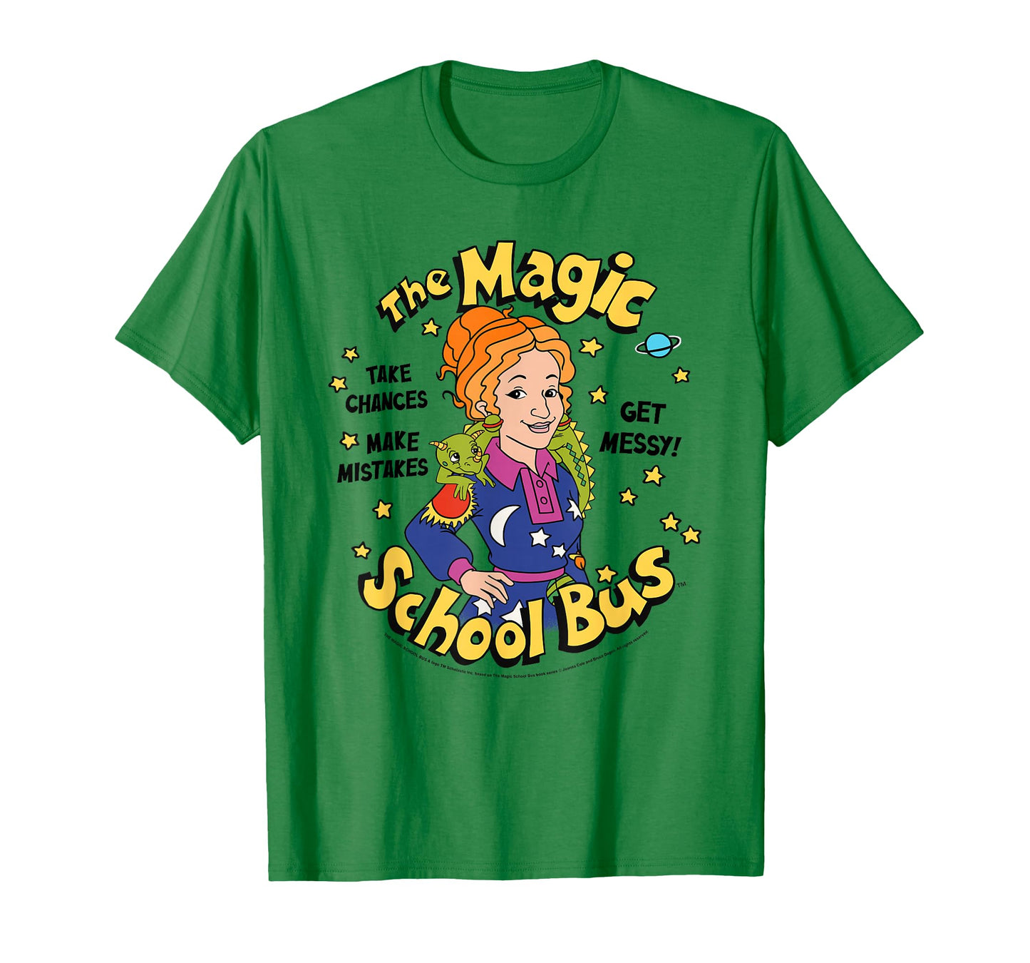 The Magic School Bus Ms Frizzle and Liz Quote Retro Cartoon T-Shirt