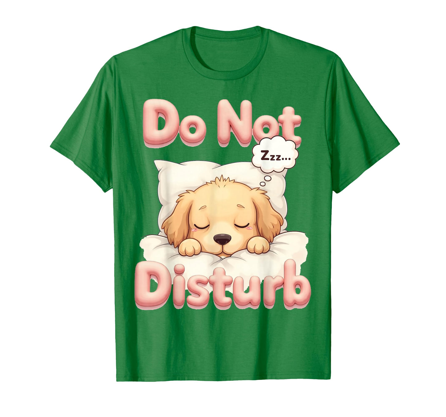 Do Not Disturb Golden Retriever Dog Funny Pajamas T-Shirt