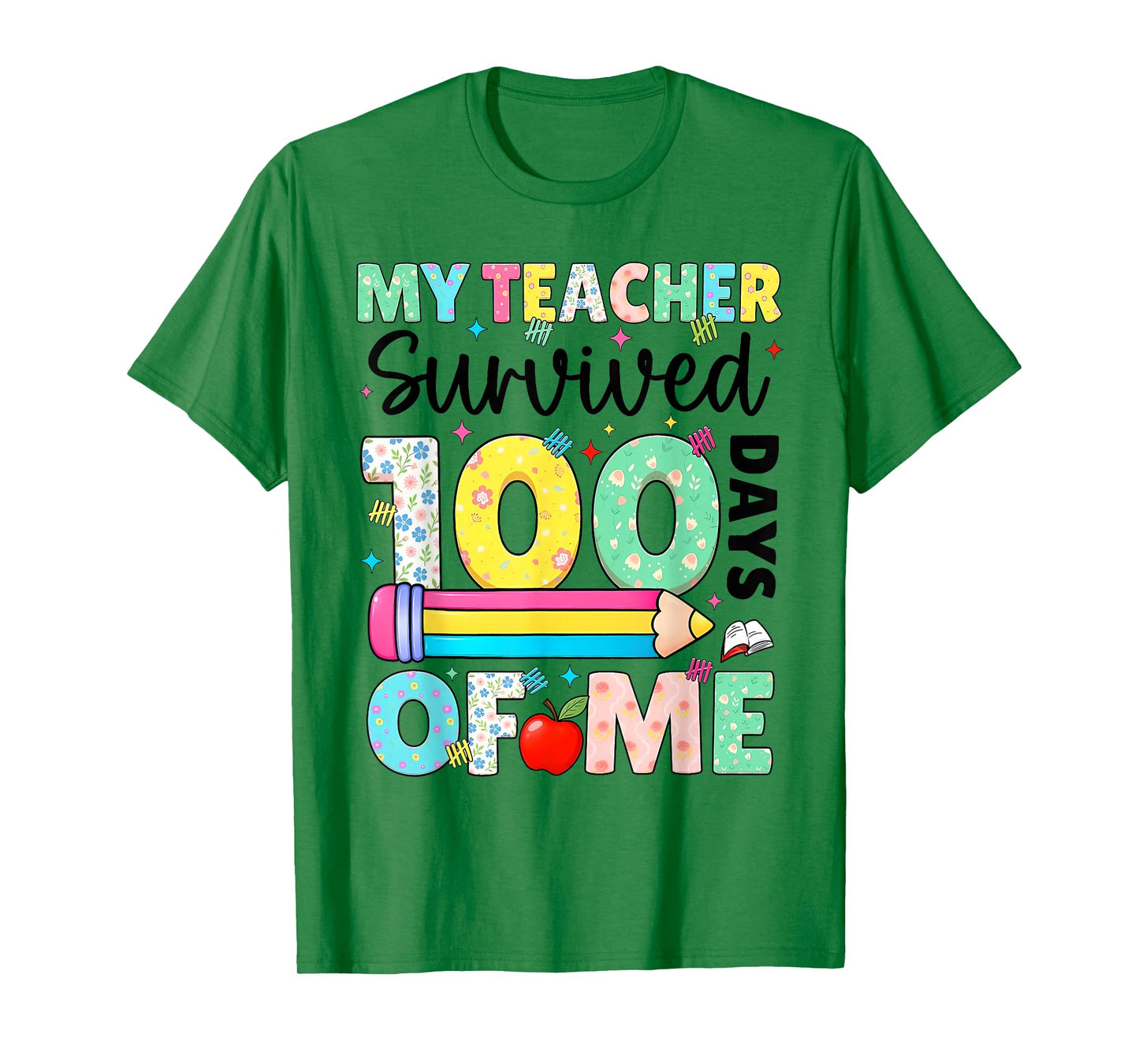 My Teacher Survived 100 Days of Me Dab 100 Days of School T-Shirt