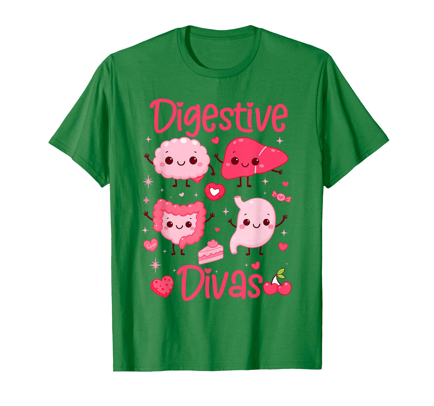 Valentines Gastroenterology GI Nurse Gastro Digestive Divas T-Shirt