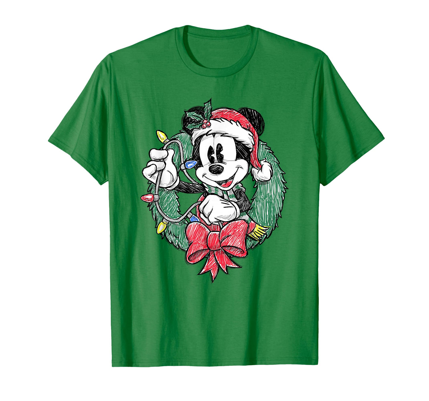 Disney Mickey and Friends Christmas Sketch Ornament Mickey T-Shirt