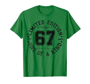 67 Year Old Gifts Vintage 1959 Limited Edition 67th Birthday T-Shirt