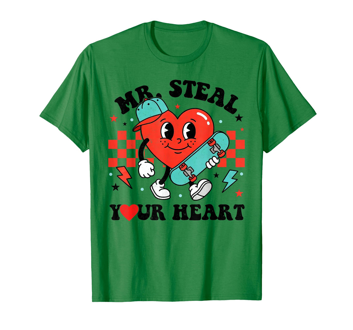 Mr Steal Your Heart for Boys Toddlers Valentine's Day Kids T-Shirt